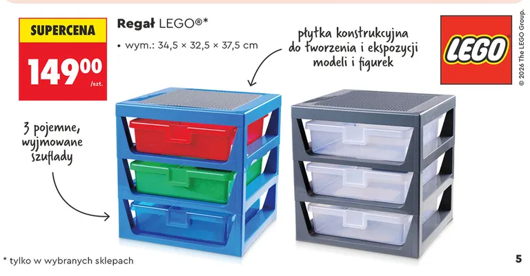Regał Lego promocja w Biedronka