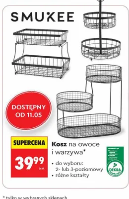 Kosz na owoce i warzywa Smukee promocja w Biedronka