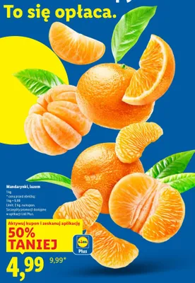 Mandarynki, luzem promocja w Lidl