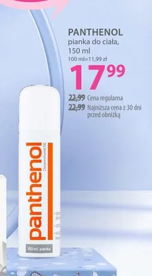 Pianka do ciała Panthenol promocja w Hebe