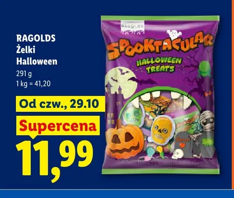 Żelki Ragolds Halloween Spooktacular promocja w Lidl