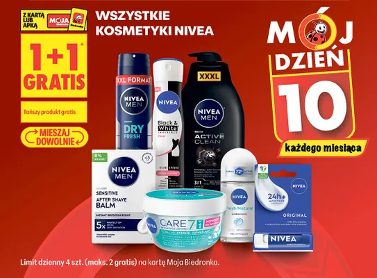 Balsam po goleniu Nivea Men Sensitive promocja w Biedronka