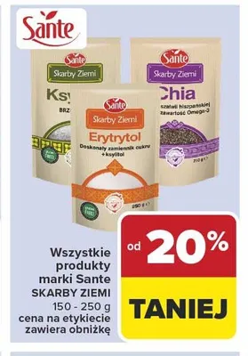 Erytrytol Sante Skarby Ziemi promocja w Carrefour Market