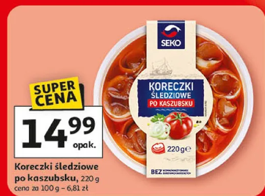 Koreczki śledziowe po kaszubsku promocja w Auchan
