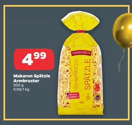 Makaron Spätzle Armbruster promocja w Netto