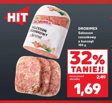 Salceson czosnkowy z kurcząt Drobimex promocja w Kaufland