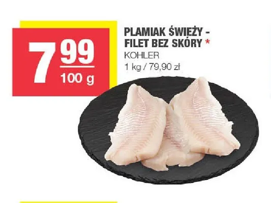 Plamiak świeży filet bez skóry Kohler promocja w SPAR