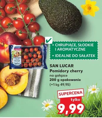 Pomidory cherry na gałązce promocja w Kaufland