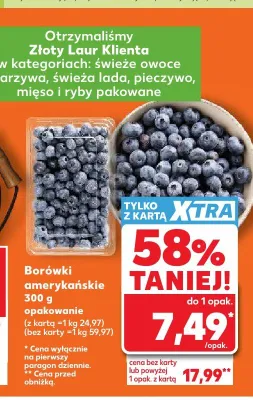 Borówki amerykańskie promocja w Kaufland