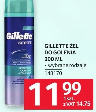 Żel do golenia Gillette Series promocja w Selgros