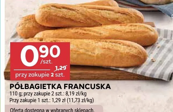 Półbagietka francuska promocja w Stokrotka