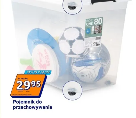 Pojemnik do przechowywania 59 x 39 x 36 cm promocja w Action