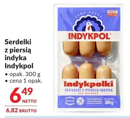 Serdelki z piersia indyka Indykpol promocja w Makro
