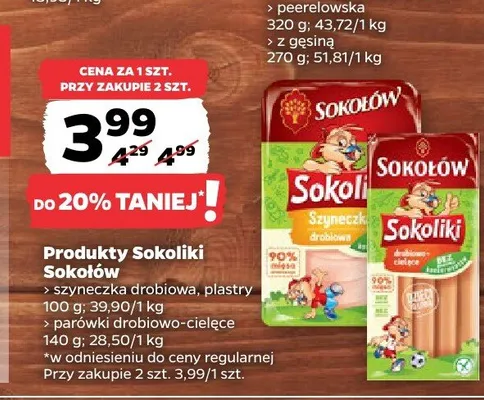 Produkty Sokoliki Sokołów promocja w Netto