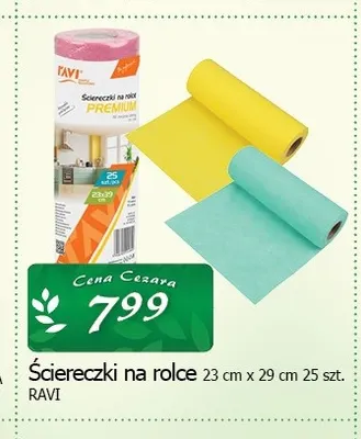 Ściereczki na rolce 23x29 cm Ravi promocja w CEZAR Delikatesy
