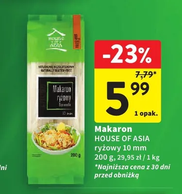 Makaron ryżowy 10 mm House of Asia promocja w Intermarche