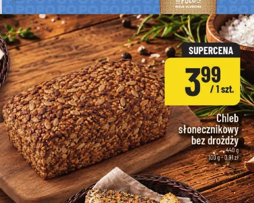 Chleb słonecznikowy bez drożdży promocja w POLOmarket