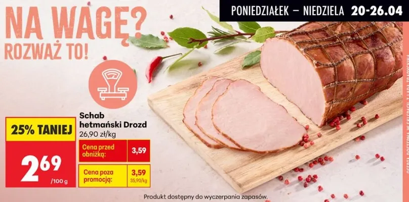 Schab hetmański Drozd promocja w Biedronka