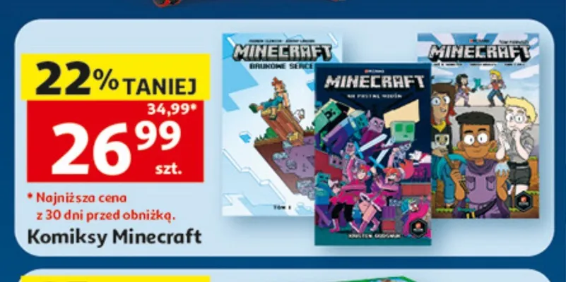 Komiksy Minecraft promocja w Auchan
