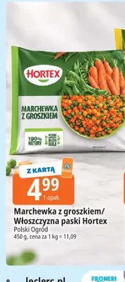 Marchewka z groszkiem Hortex promocja w Leclerc