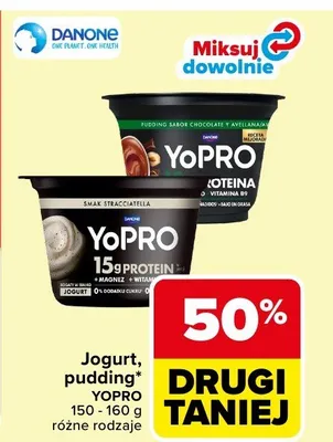 Jogurt, pudding różne rodzaje promocja w Carrefour