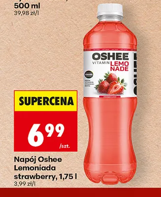 Napój Oshee Lemoniada strawberry promocja w Biedronka