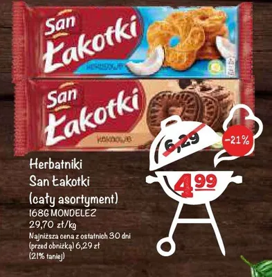 Herbatniki San Łakotki Mondelez promocja w Arhelan