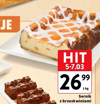 Sernik z brzoskwiniami promocja w Intermarche