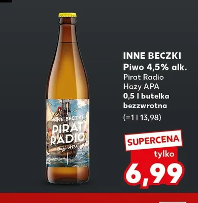 Piwo Inne Beczki Pirat Radio Hazy APA promocja w Kaufland