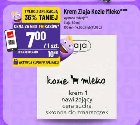 Krem Ziaja kozie mleko promocja w POLOmarket