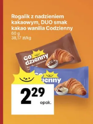 Rogalik z nadzieniem kakaowym Codzienny promocja w Delikatesy Centrum