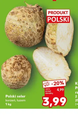 Seler korzeń polski luzem promocja w Kaufland