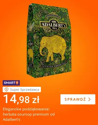 Herbata soursop premium Sir Adalbert's promocja w Allegro