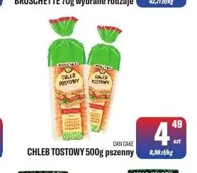 Chleb tostowy pszenny Dan Cake promocja w Tomi Markt