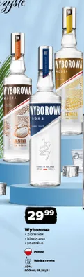 Wódka Wyborowa Pszenica promocja w Netto