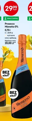 Prosecco Mionetto 0% promocja w Żabka