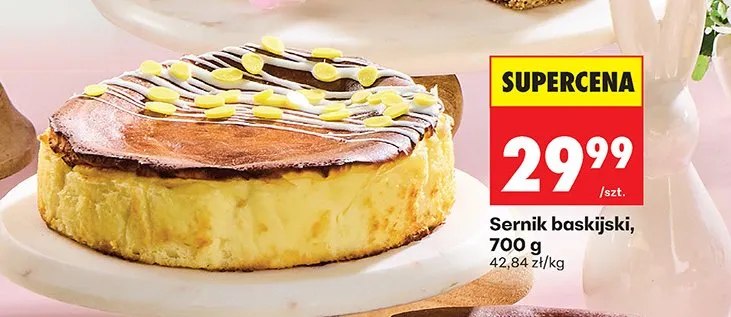 Sernik baskijski promocja w Biedronka