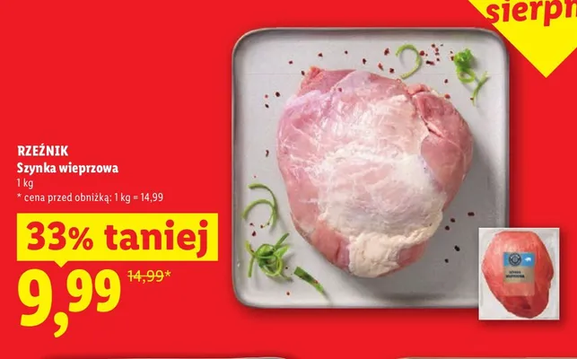 Szynka wieprzowa Rzeźnik promocja w Lidl