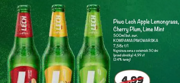 Piwo Lech Apple Lemongrass promocja w Arhelan