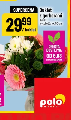 Bukiet z gerberami promocja w POLOmarket