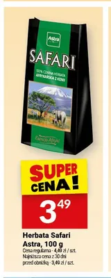 Herbata czarna Astra Safari promocja w Twój Market