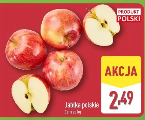 Jabłka polskie promocja w Aldi