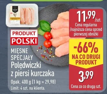 Polędwiczki z piersi kurczaka promocja w Aldi