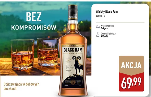 Whisky Black Ram promocja w Aldi