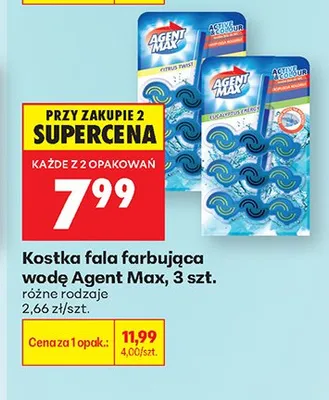 Kostka fala farbująca wodę Agent Max promocja w Biedronka
