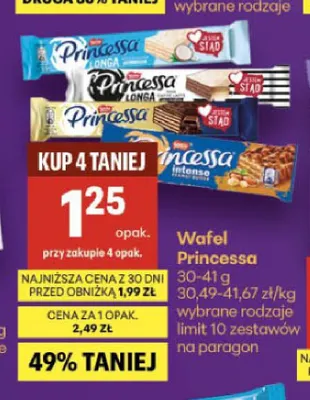 Wafel Princessa promocja w Delikatesy Centrum