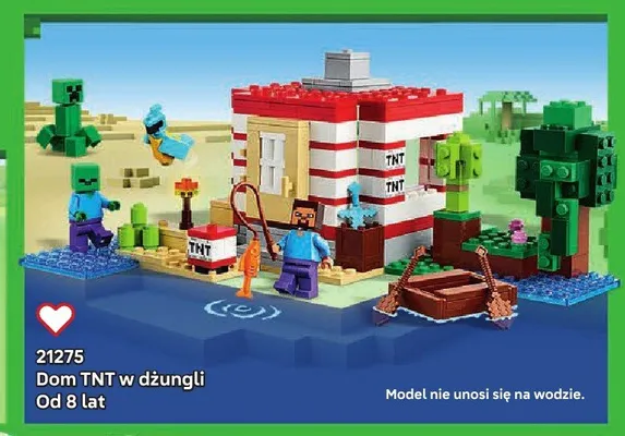 Klocki LEGO Minecraft 21275 Dom TNT w dżungli promocja w LEGO