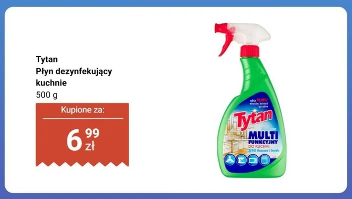 Płyn dezynfekujący do kuchni Tytan Multi funkcyjny promocja w Biedronka