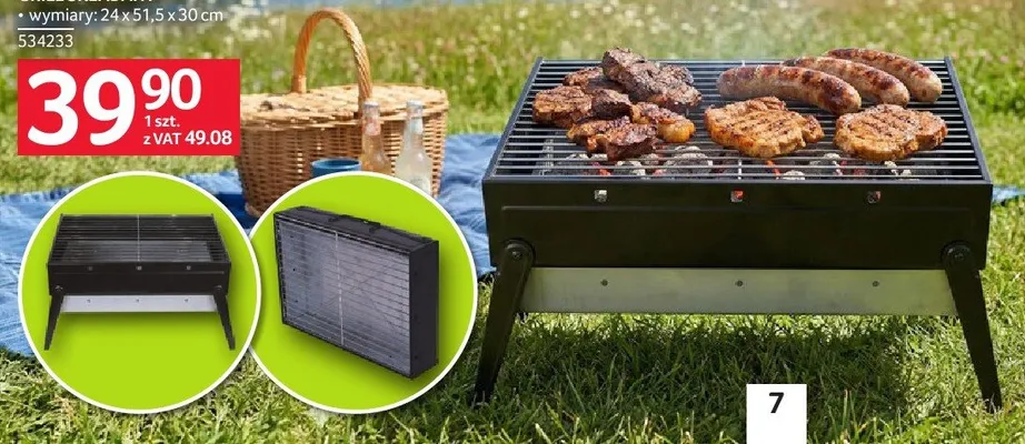 Grill składany promocja w Selgros