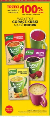 Zupa instant Gorący Kubek Barszcz czerwony Knorr promocja w Kaufland